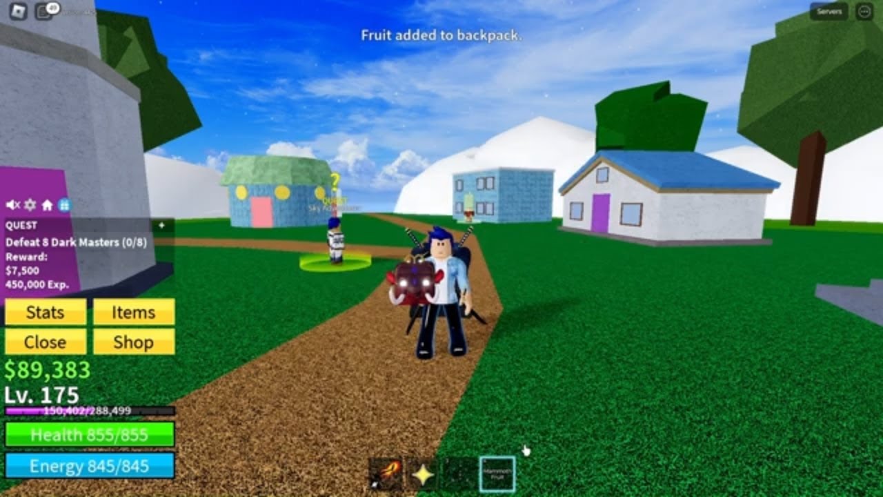 I got the Mammoth fruit in Blox Fruits - YouTube