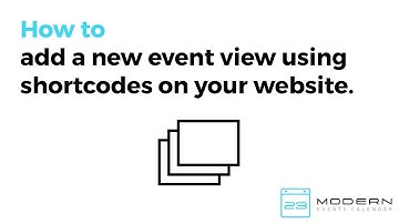 Displaying Events Using Shortcodes in Modern Events Calendar