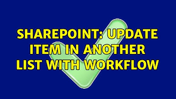 Sharepoint: Update item in another list with Workflow
