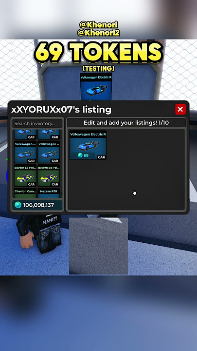 🔥Selling IDRs for 69 Tokens 😹 Car Dealership Tycoon  @AngelicaManalastass #cardealershiptycoon