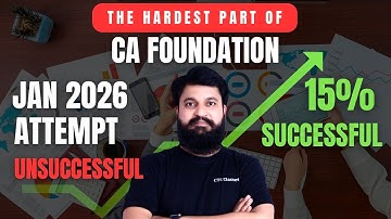 15%..? Jan 2026 GUARANTEED PASS I CA Foundation Jan 2026 - Students MUST WATCH #cafoundationjan2026