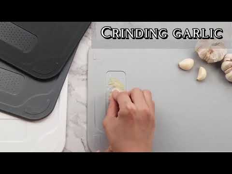 AMAZON CHOICE--4P Gradient Color Plastic Cutting Board with DIY Stickers
