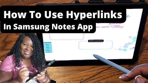 How To Use Hyperlinks In Samsung Notes | Plan With Me