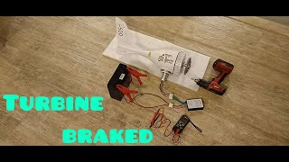 Wind turbine charge controller braked turbine for maximum battery 12v voltage #windturbine