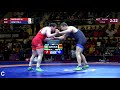 1/2 FS - 97 kg: N. GADZHIYEV (AZE) v. A. HUSHTYN (BLR)