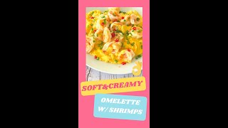 Thai Style Soft and Creamy Omelette with Shrimps #Shorts| Keto & Low carb screenshot 5