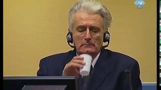 Radovan Karadžić drinks water (upscale)