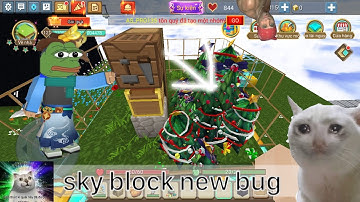 sky block new bug / new duplication in sky block 😍😘 || hướng dẫn bug sky block