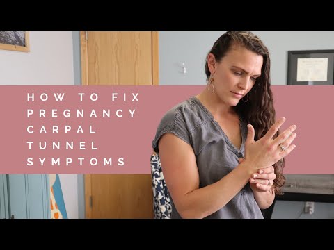 How to treat carpal tunnel syndrome in pregnancy