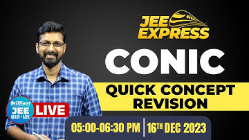 JEE EXPRESS | Quick Concept Revision | CONIC | Live