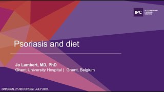 Psoriasis and diet | Jo Lambert, MD, PhD | Belgium