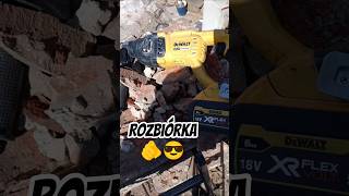 Rozbiórka starego by zrobić coś nowego 🫵😎#fachmajster #budowlaniec #narzędzia