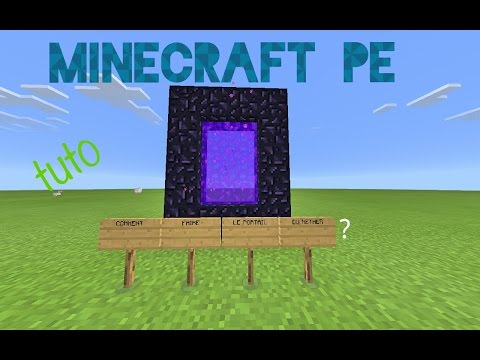 Tuto :Minecraft pe-Comment faire le portail du nether