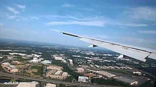 Emirates 777-300ER Breathtaking Landing at Washington Dulles + Mobile Lounge Ride