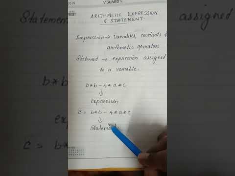 10.Grade IX / ICSE/ CMP/ Arithmetic Expression & Statement