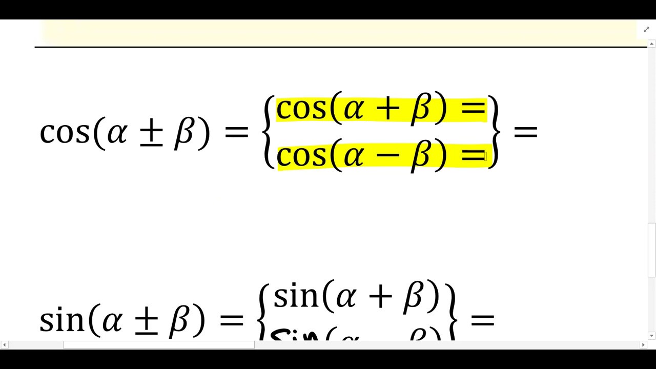 Trig Identities Quiz YouTube