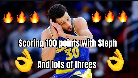 Steph Curry getting 100 points 💯 |My first Video|