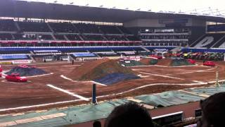 comentator knock down by rc  truck Monster jam Derby UK screenshot 4