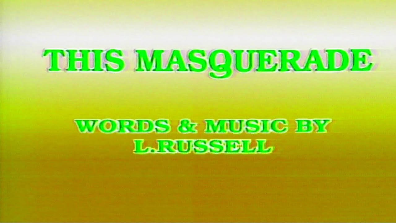 THE MASQUERADE伴奏 KARAOKE YouTube