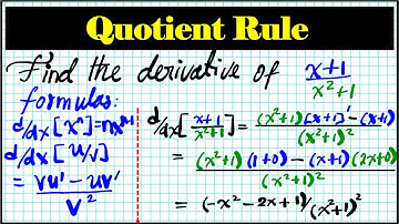 prU7L1d How to Apply the Quotient Rule Ap Calculus Calc Mechanics of Differentiation Techniques prac