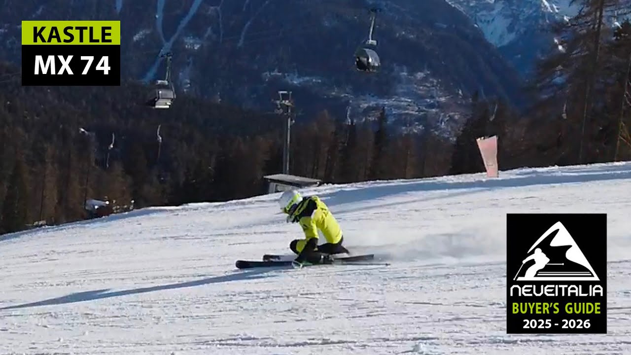 Skis Paraboliques Kastle MX74 164cm + Fixations - Occasion Ex-location, Affûtés/fartés