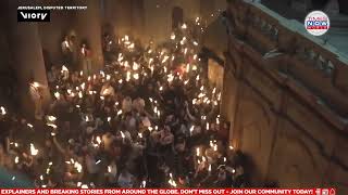 WATCH: Orthodox Christians Celebrate Holy Fire Resurrection in Tomb of Christ in Jerusalem
