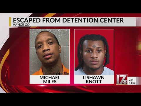 Reward offered in search for escaped inmates in Vance County