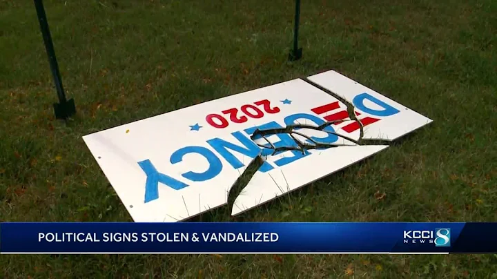 Police investigate political yard signs stolen, va...