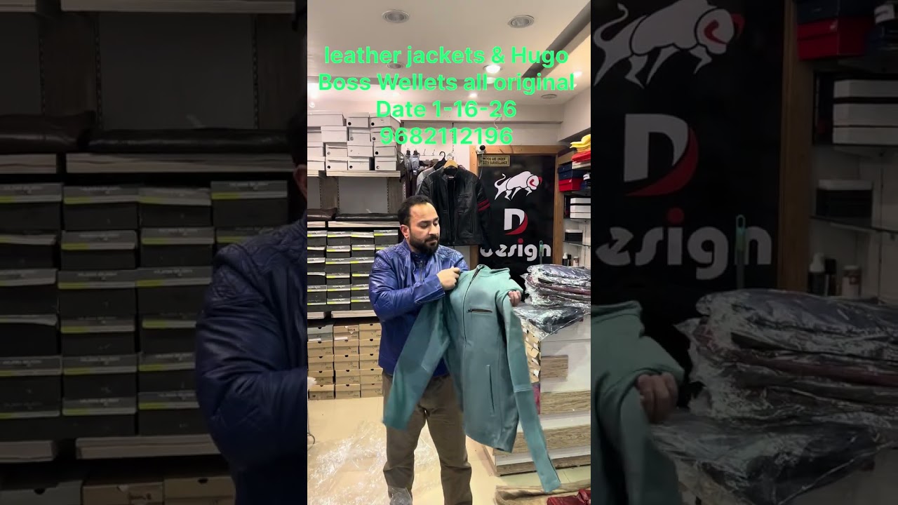 Original Hugo boss Wellets and real skin leather jackets available at in good price 