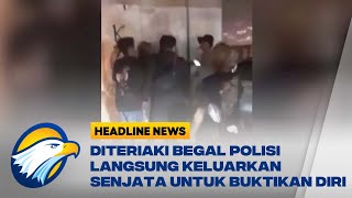 Viral, Polisi Acungkan Senjata Api Karena Diteriaki Begal oleh Provokator