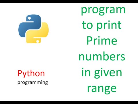 program to print the prime numbers in a given range