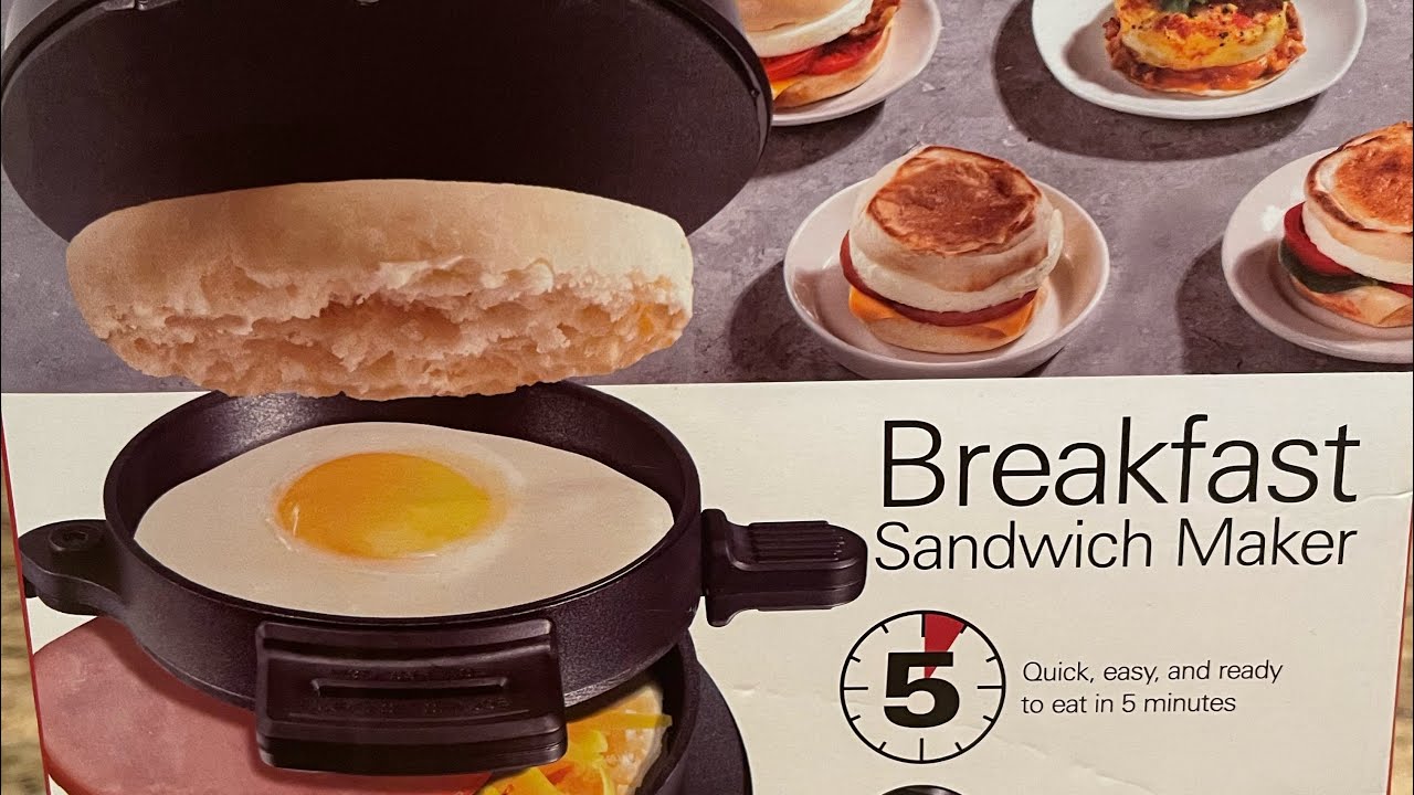 Hamilton Beach Dual Breakfast Sandwich Maker (25490) - REVIEW and UN-BOXING  