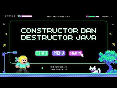 Constructor dan Destructor pada Java - YouTube