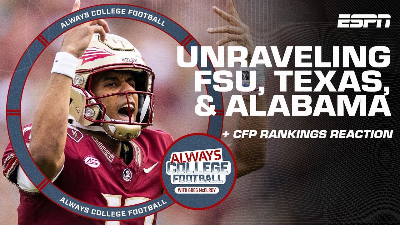 3 teams, 2 spots: Florida State, Texas, Alabama leave CFP