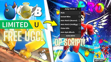 [🥚FREE UGC ] Jump Clicker 2 Script - Inf Wins | Auto Hatch