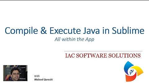 Compile and Execute your Java Programs within Sublime Text 3