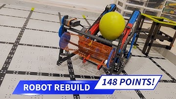 148 points - VEX IQ Rapid Relay "Dropshot" catapult and conveyor robot reveal by Ben Lipper