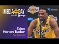 Lakers Media Day: Talen Horton-Tucker Press Conference | Brought to You by bibigo