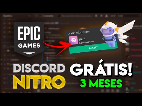 NOVO! - DISCORD NITRO DE GRAÇA POR 3 MESES PELA EPIC GAMES
