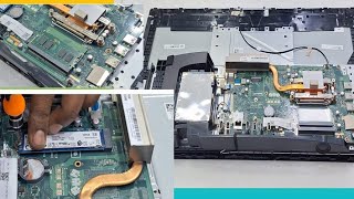 Lenovo Aio V50a-24IBM  UPGRADE SSD & MEMORY || how to open lenovo aio V50a