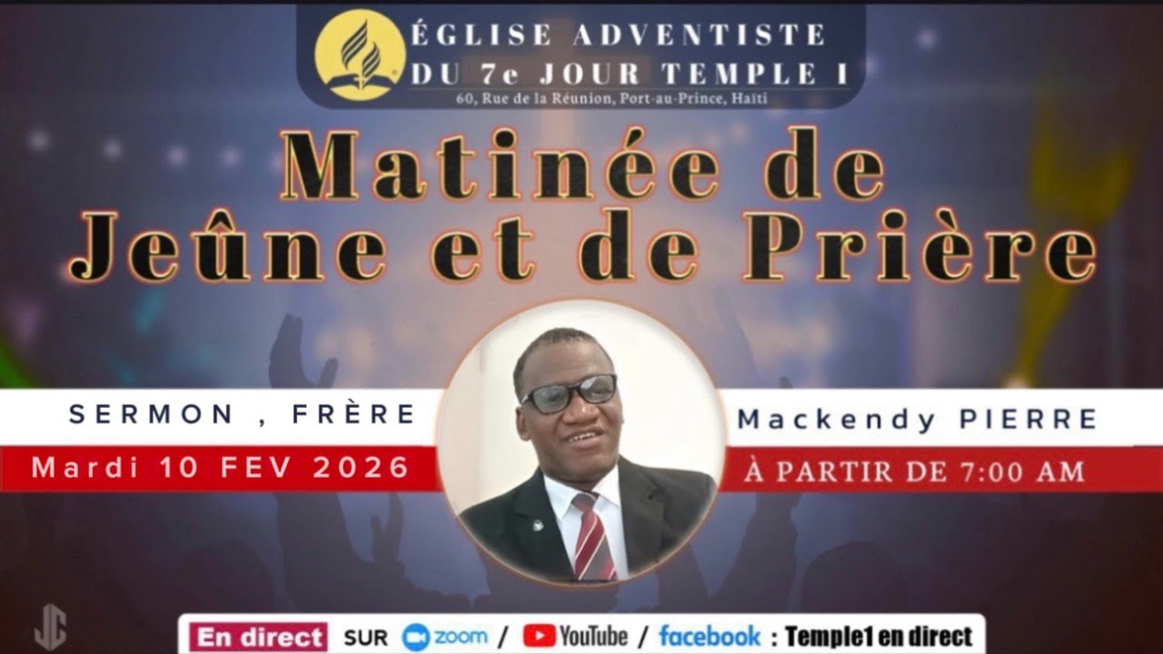 Matinée De Jeûne et de prière | Mardi 10 Février 2026 Sermon | Fr Mackendy PIERRE |