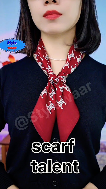 How to tie scarf around neck?#shorts#short#stylewaar