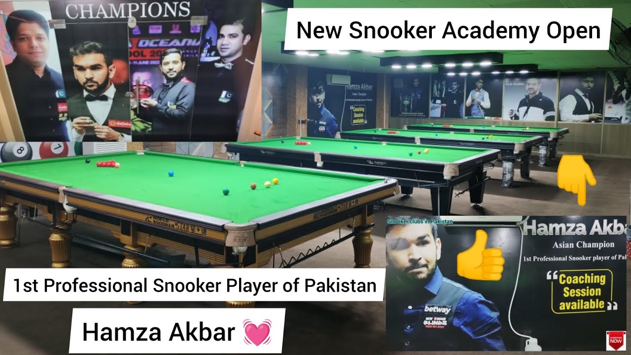 Hamza Akbar Snooker Academy 1st Professional Snooker Player of Pakistan # snooker #club #1k
