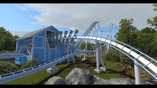 Wind Chaser, a sprawling B&M wing coaster [No Limits 2]