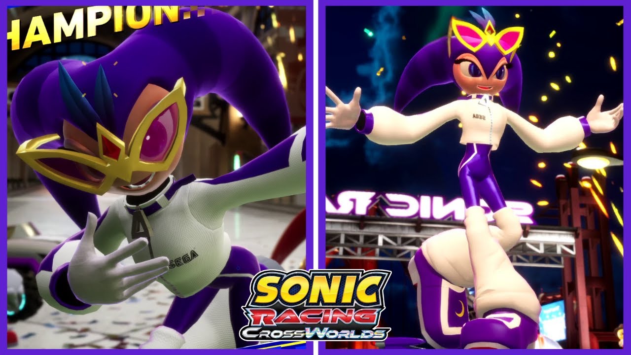 🌠 Riders NiGHTS + Voice Lines! Sonic Racing: CrossWorlds (4K)