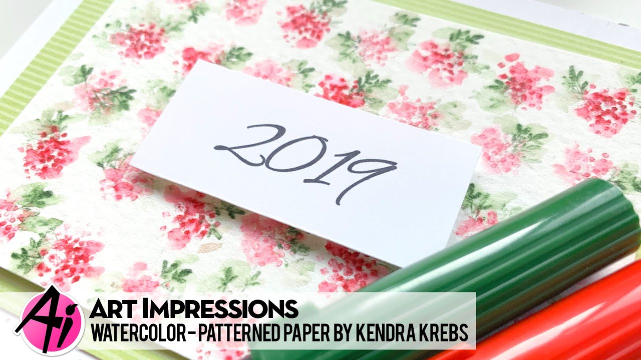 Ai Watercolor - Patterned Paper by Kendra Krebs - YouTube