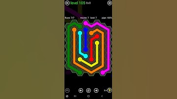 How To Solve Flow Free Hexes 8x8 Mania Level 105 Board Walk Through Solution Walkthrough