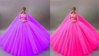 Çoraptan barbie elbise yapımı || 5 Dakikada hallet || barbie etek yapımı -- Barbie Videoları