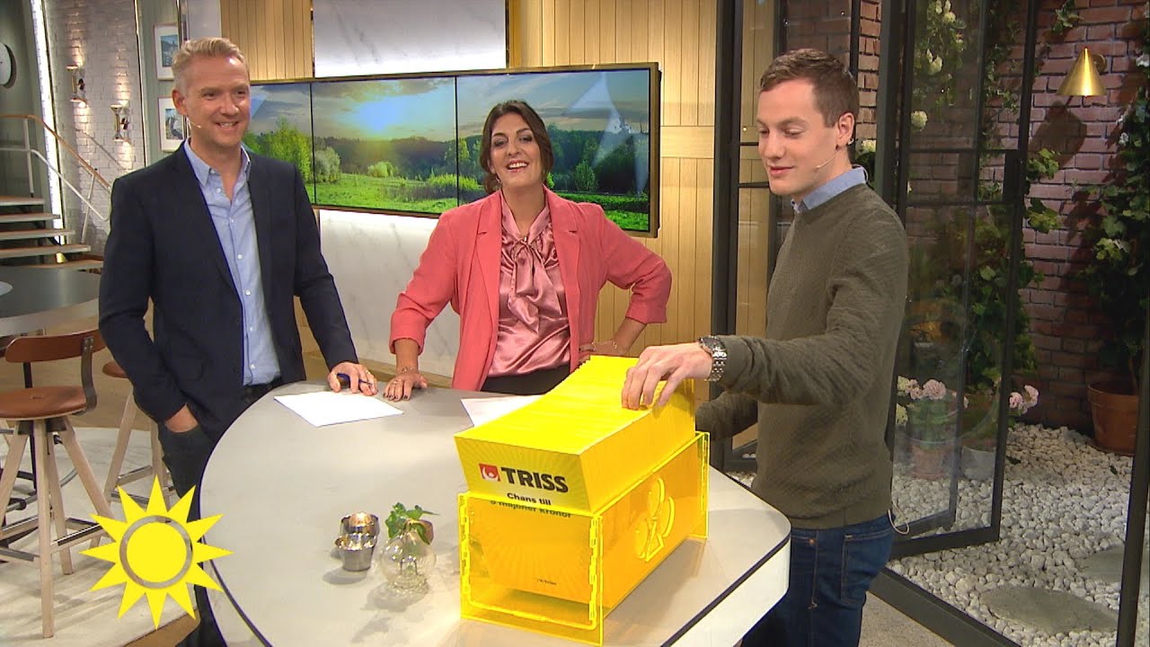 Triss-skraparen: ”Jag kommer dra den första nitlotten som har funnits” - Nyhetsmorgon (TV4)