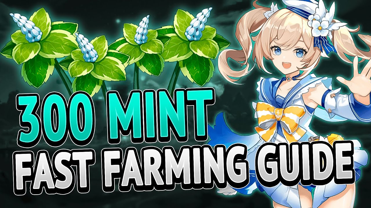 Mint 300 Locations FAST FARMING ROUTE Genshin Impact 2.5 YouTube